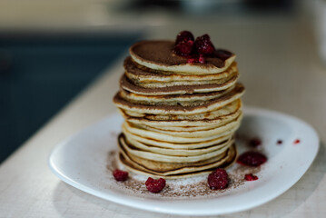 pancakes with chocolate