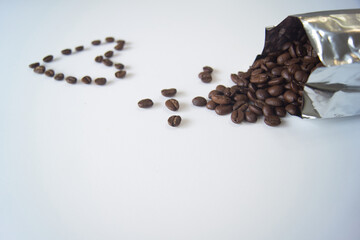 コーヒー豆　ハート