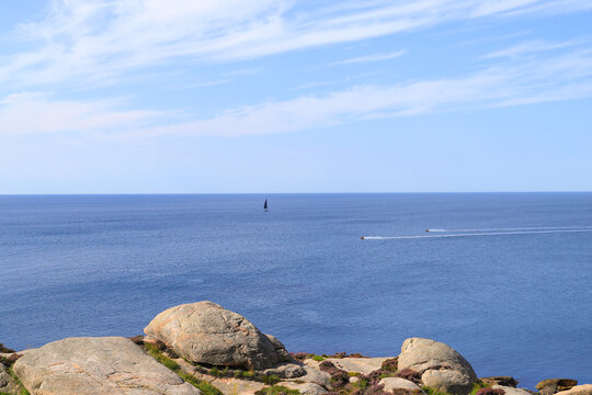 Panoramic view from the Lighthouse Lindesnes hiking trail, Norway