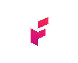 Letter F logo icon design template elements