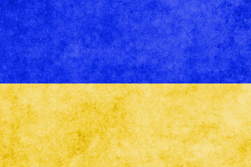 Ukraine flag with texture