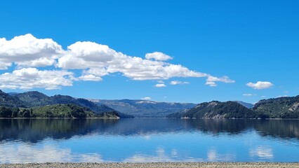 Fototapeta na wymiar Lago Moquehue. Provincia de Neuquen. Patagonia Argentina