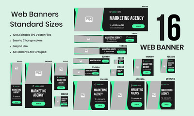Marketing Agency Web Bundle Banner Design