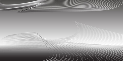 Grey background with white and black lines