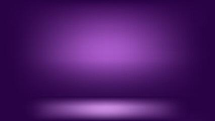 Purple gradient studio room used for the background and display of your products,purple background