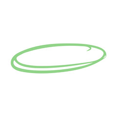 Naklejka premium Oval Line