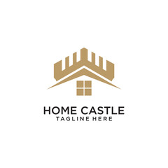 home castle logo design