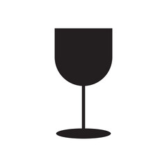 Graphic flat glass icon for your design and website