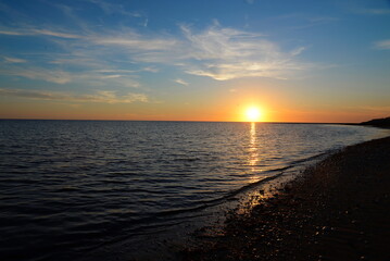 Fototapeta na wymiar Sonnenuntergang an der Ile de Re