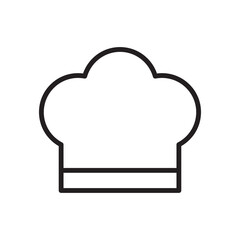 Chef Hat Master Icon Vector Illustration Flat Design Trendy