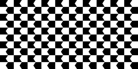 Checkered pattern, vertically divided by chevrons. Editable design element for prints, decoration, textile, digital. - obrazy, fototapety, plakaty