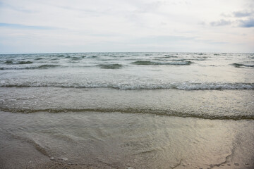sand on the beach is natural for the background