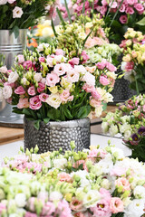 Lysianthus russellianum flowers is a mixed bouquet