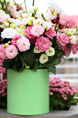 Lysianthus russellianum flowers is a mixed bouquet