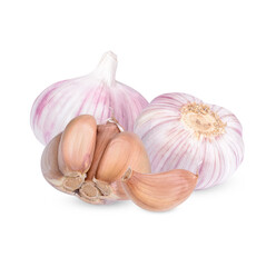 Garlic isolated on white background