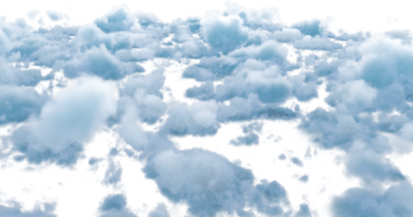 Image of blue and grey fluffy clouds