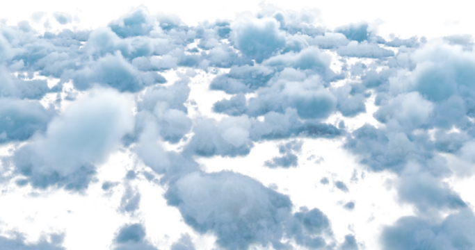 Image of blue and grey fluffy clouds