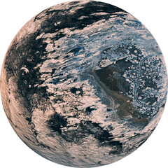 Fototapeta premium Image of planet earth and clouds
