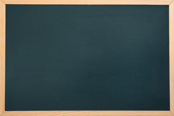 Image of blank chalkboard with wooden frame