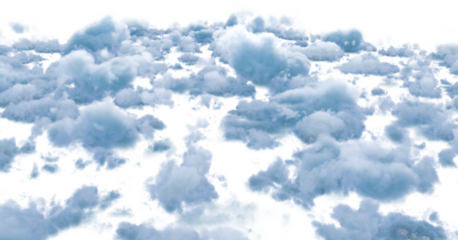 Image of blue and grey fluffy clouds