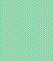 Abstract stardust pattern background. Colorful geometrical pattern. Modern graphic design. Green flower shape on white color background.