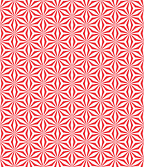 Abstract stardust pattern background. Colorful geometrical pattern. Modern graphic design. Red flower shape on white color background.
