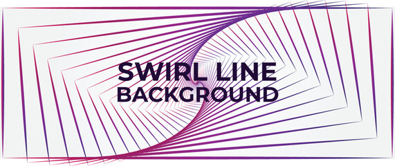 Pink Purple Swirl Line Background Template Design