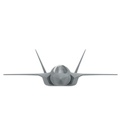 3D rendering illustration of a stealth aircraft fighter jet