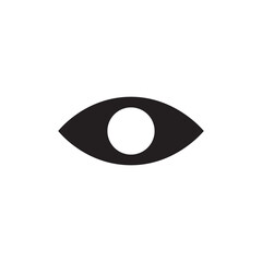 Eye Icon Vector in Trendy Flat Design