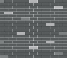 brick wall, Wall background, brick wall seamless texture. Vector pattern, Vector realistic isolated brick wall