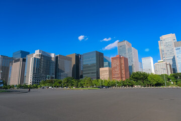 Fototapeta na wymiar 東京都千代田区 丸の内の高層ビル群