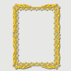 Frame, in the style of an ornament, Vector illustration eps 10, Art.