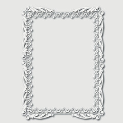 Frame, in the style of an ornament, Vector illustration eps 10, Art.