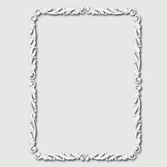 Frame, in the style of an ornament, Vector illustration eps 10, Art.