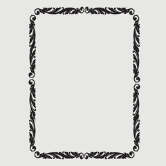 Frame, in the style of an ornament, Vector illustration eps 10, Art.
