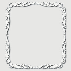 Frame, in the style of an ornament, Vector illustration eps 10, Art.