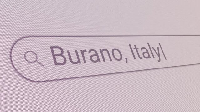 Search Bar Burano Italy 
Close Up Single Line Typing Text Box Layout Web Database Browser Engine Concept