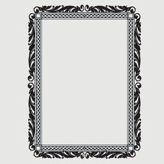 Frame, in the style of an ornament, Vector illustration eps 10, Art.