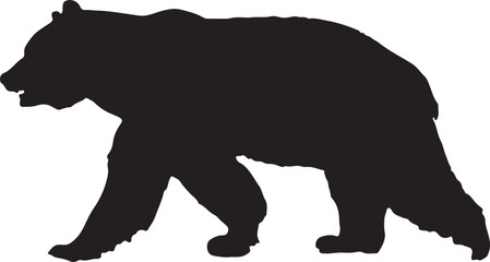silhouette of a bear
