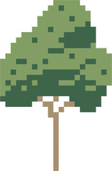 Obraz premium simplicity tree freehand pixel flat design