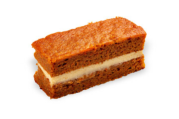 Cake. Healthy Eating. Isolated on white background