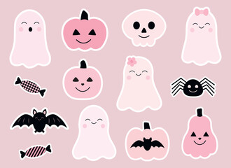 Cute Halloween stickers printable 