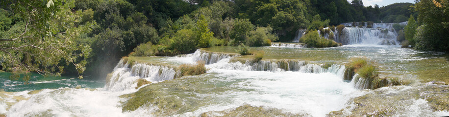 Fototapeta premium Waterfall in Krka National Park - Croatia