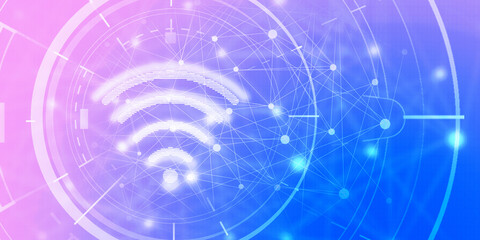 2d illustration WiFi symbol sign