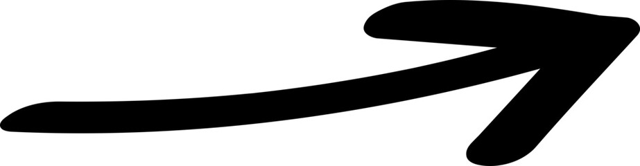 Arrow Line Sign Doodle Line