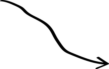 Arrow Line Sign Doodle Line