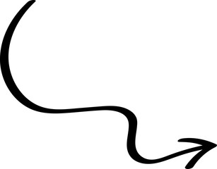 Arrow Line Sign Doodle Line