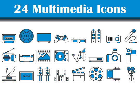 Multimedia Icon Set