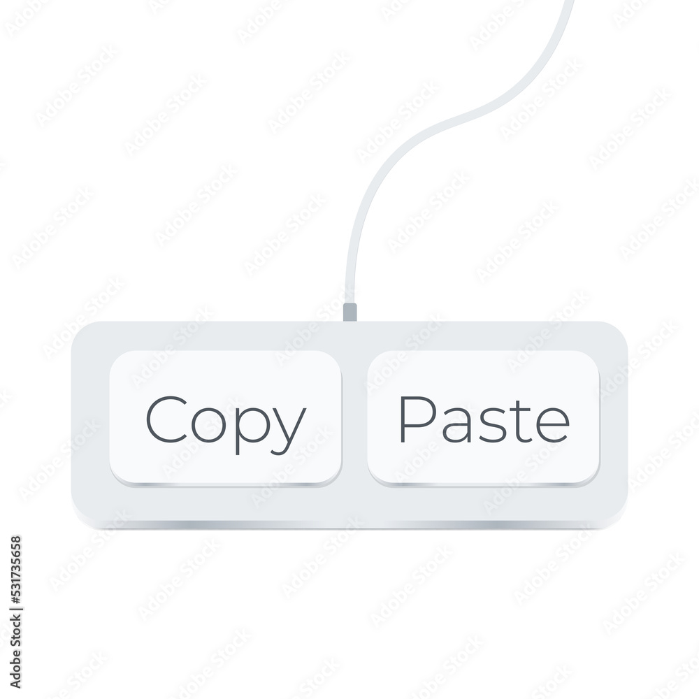 Aufkleber copy paste computer keys keyboard