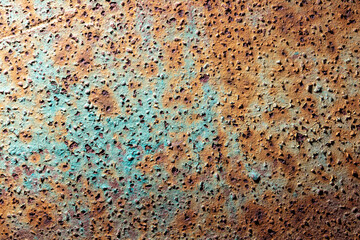 Rusty metal sheet as an background